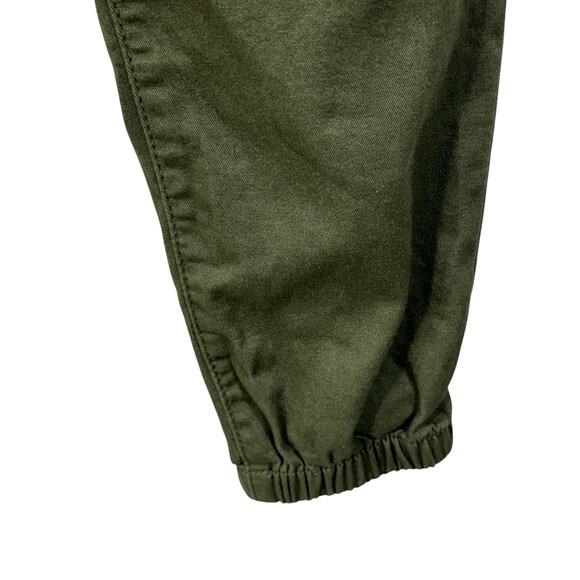 PacSun Small Mens Joggers Pants Pockets Drawstring Cuffed Pull-On Olive Green - Picture 5 of 11